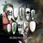 One Piece Nails – Roronoa Zoro Sword Press-On Nail Set, Green Samurai Anime Design | Dragonnail