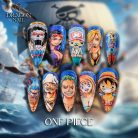 One Piece Nails – Straw Hat Crew Press-On Nail Set, Luffy &amp; Nami Anime Design | Dragonnail