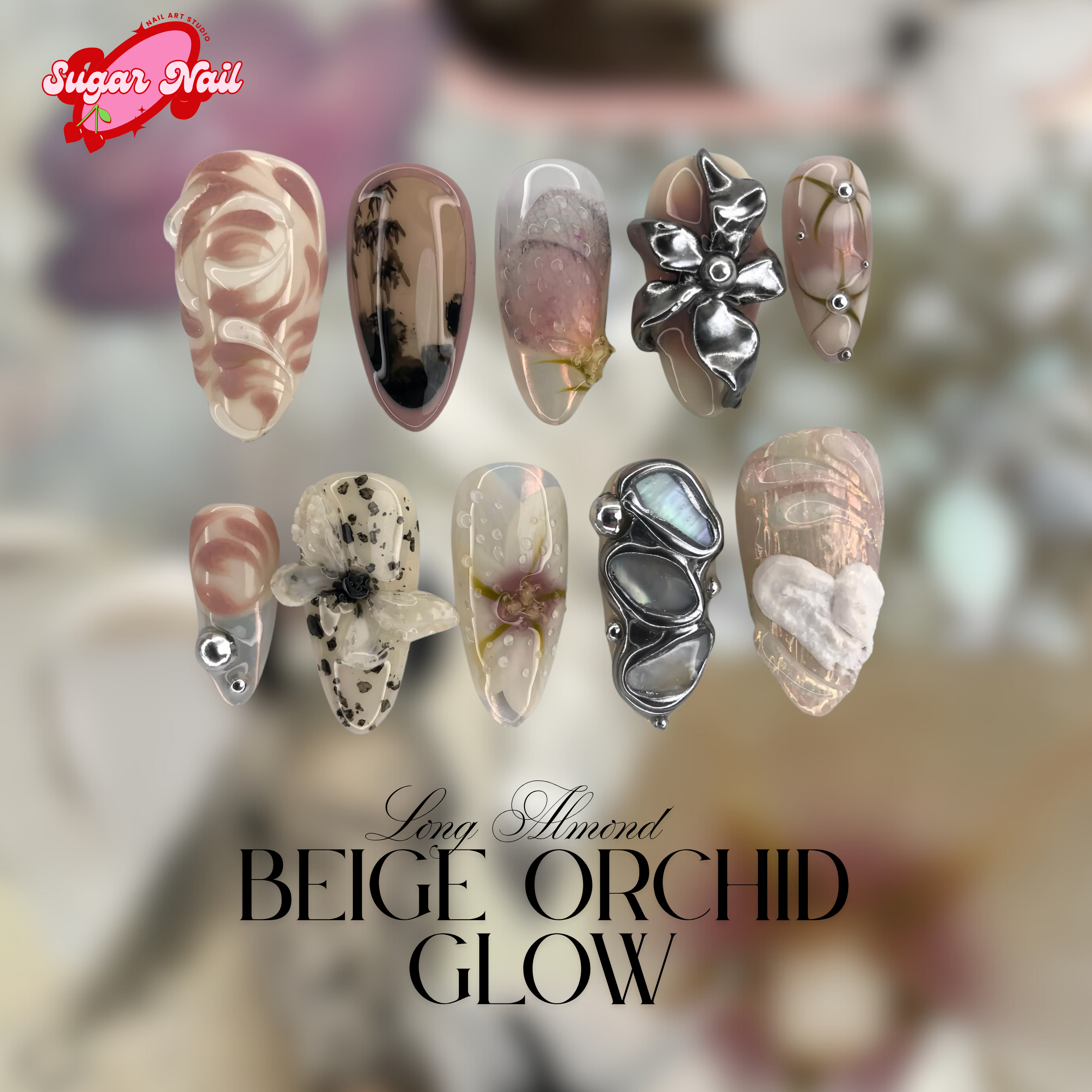Beige Orchid Glow