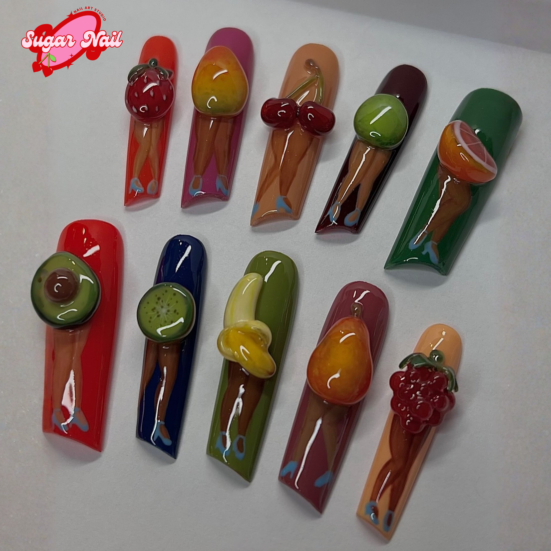 Fruity Splash Nails
