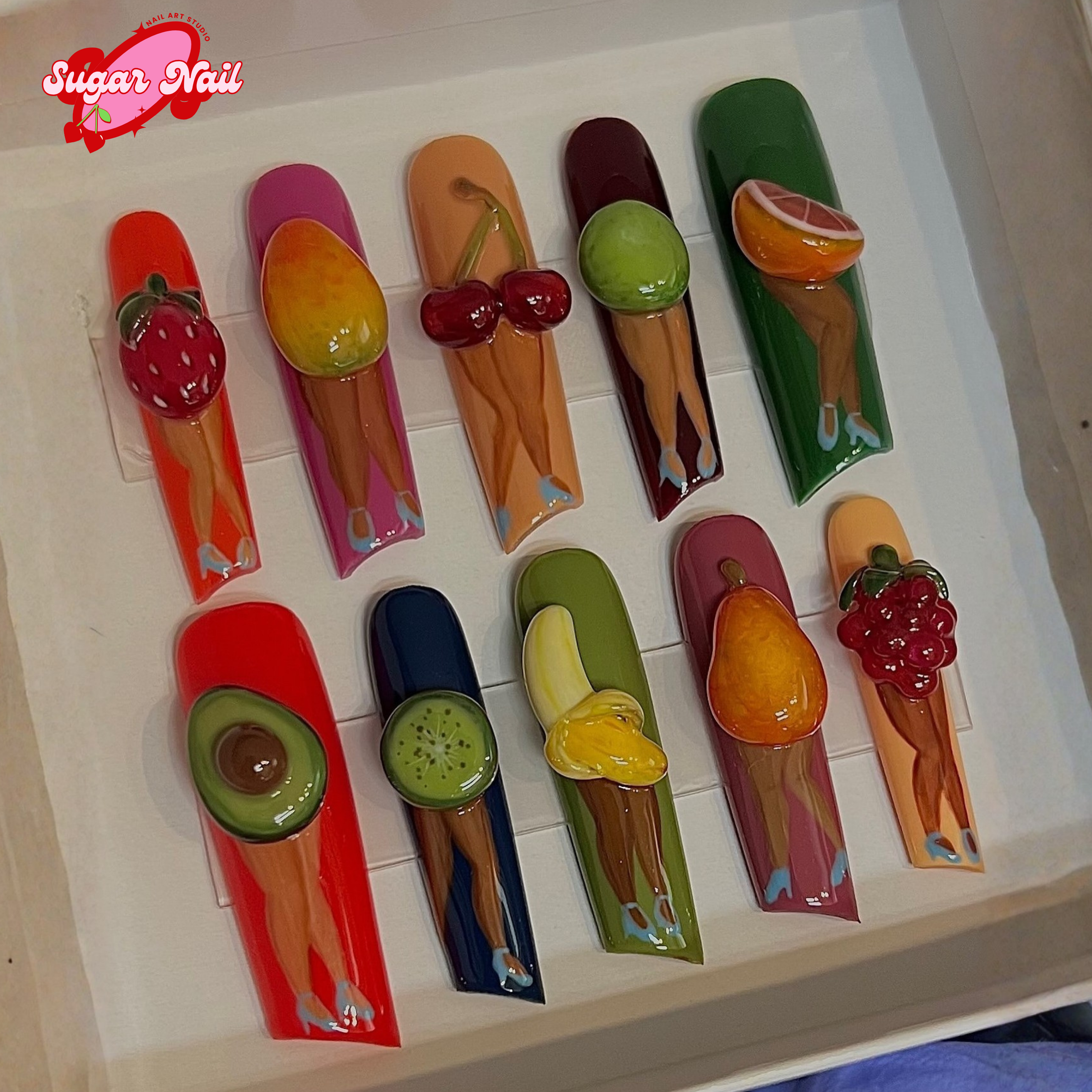 Fruity Splash Nails