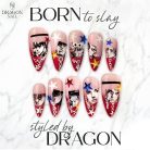 JoJo’s Bizarre Adventure Nails – Red Star Press-On Nail Set, Anime Character Art Design | Dragonnail