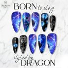 Gojo Satoru Nails – JJK Infinite Void Press-On Set, Cosmic Blue Six Eyes Anime Design | Dragonnail