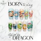 Pokémon Battle Nails – Charizard, Blastoise &amp; Dragonite Press-On Nail Set, Vibrant Anime Art | Dragonnail