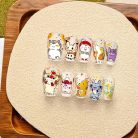 Pokémon Christmas Nails – Pikachu, Eevee &amp; Gengar Press-On Nail Set, Festive Holiday Anime Design | Dragonnail