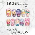 Pokémon Nails – Pastel Funny Faces Press-On Nail Set, Cute Kawaii Anime Design | Dragonnail