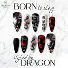 Tokyo Ghoul Nails – Kaneki Ken Black &amp; Red Press-On Nail Set, Dark Horror Anime Design | Dragonnail