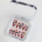 JoJo’s Bizarre Adventure Nails – Red Star Press-On Nail Set, Anime Character Art Design | Dragonnail