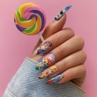 One Piece Nails – Straw Hat Crew Press-On Nail Set, Luffy &amp; Nami Anime Design | Dragonnail