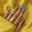 Pokémon Eeveelution Nails – Galaxy Night Press-On Nail Set, Elegant Anime Design | Dragonnail