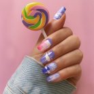 Pokémon Gengar Nails – Purple Ghost Press-On Nail Set, Spooky Cute Anime Design | Dragonnail