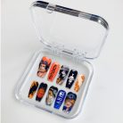 One Piece Nails – Ace &amp; Sabo Press-On Nail Set, Fire Fist Brothers Anime Design | Dragonnail