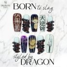 Jujutsu Kaisen Nails – Toji Fushiguro Press-On Nail Set, Dark Chain Anime Design | Dragonnail
