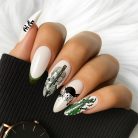 One Piece Nails – Roronoa Zoro Sword Press-On Nail Set, Green Samurai Anime Design | Dragonnail