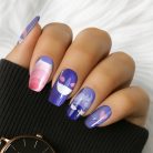 Pokémon Gengar Nails – Purple Ghost Press-On Nail Set, Spooky Cute Anime Design | Dragonnail