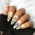 Pokémon Eeveelution Nails – Floral Pastel Press-On Nail Set, Cute Anime Design | Dragonnail