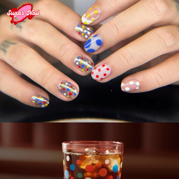 Color Sweet Polka Nails