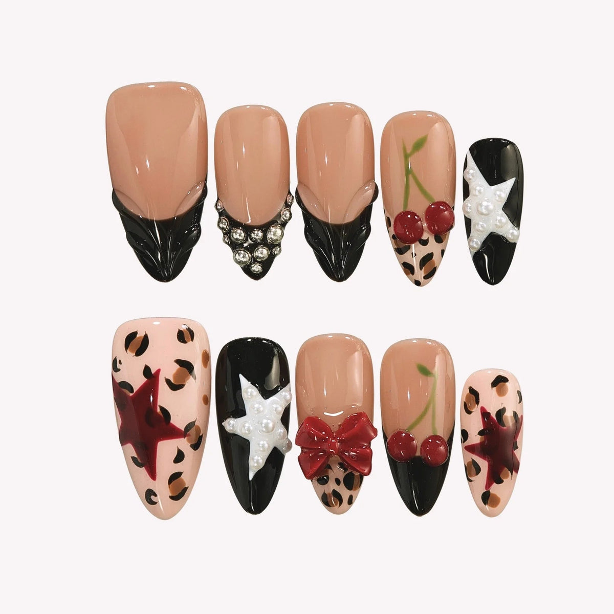 Nail the Festival Collection - Bold 3D Y2K Press On Nails