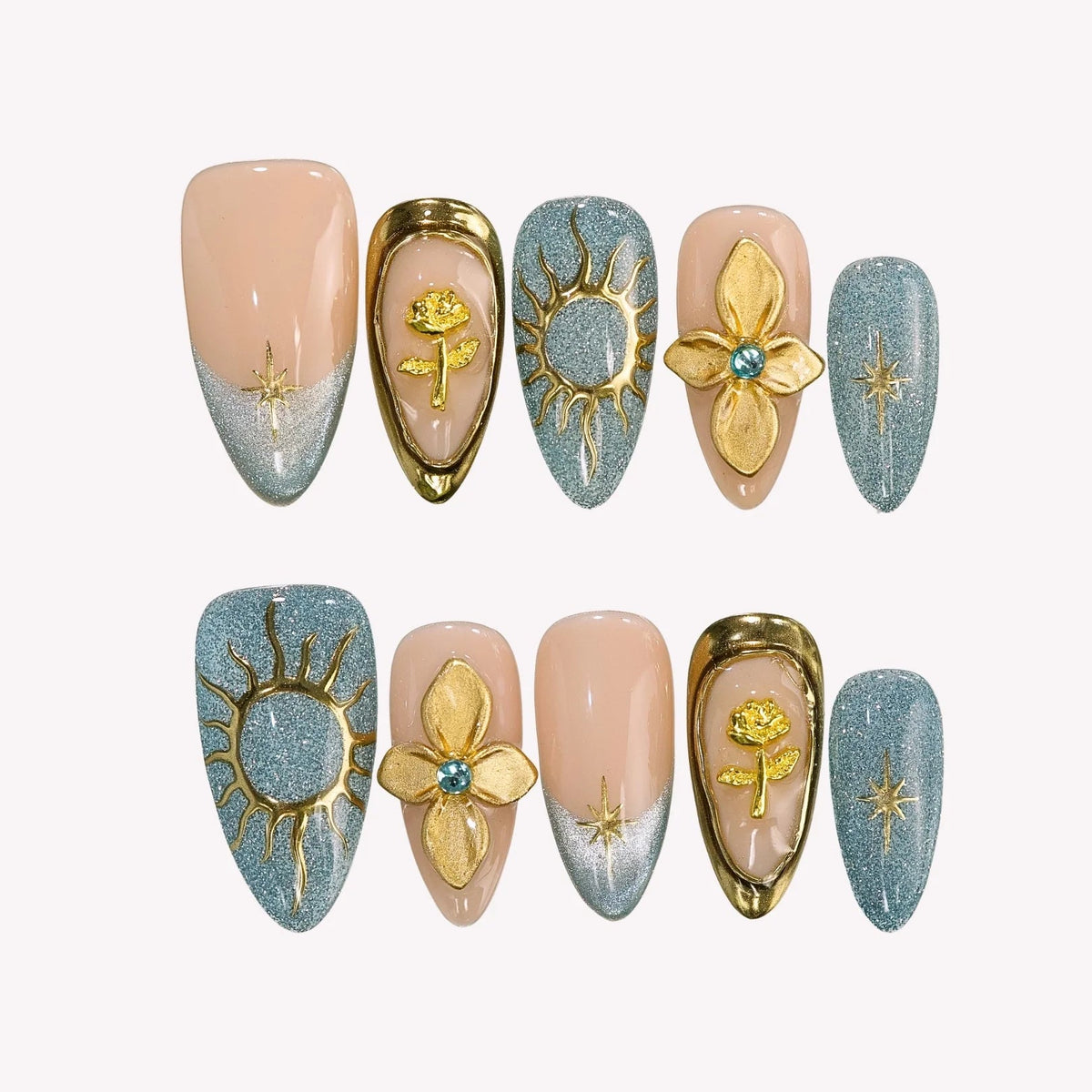 Nail the Festival Collection - Bold 3D Y2K Press On Nails