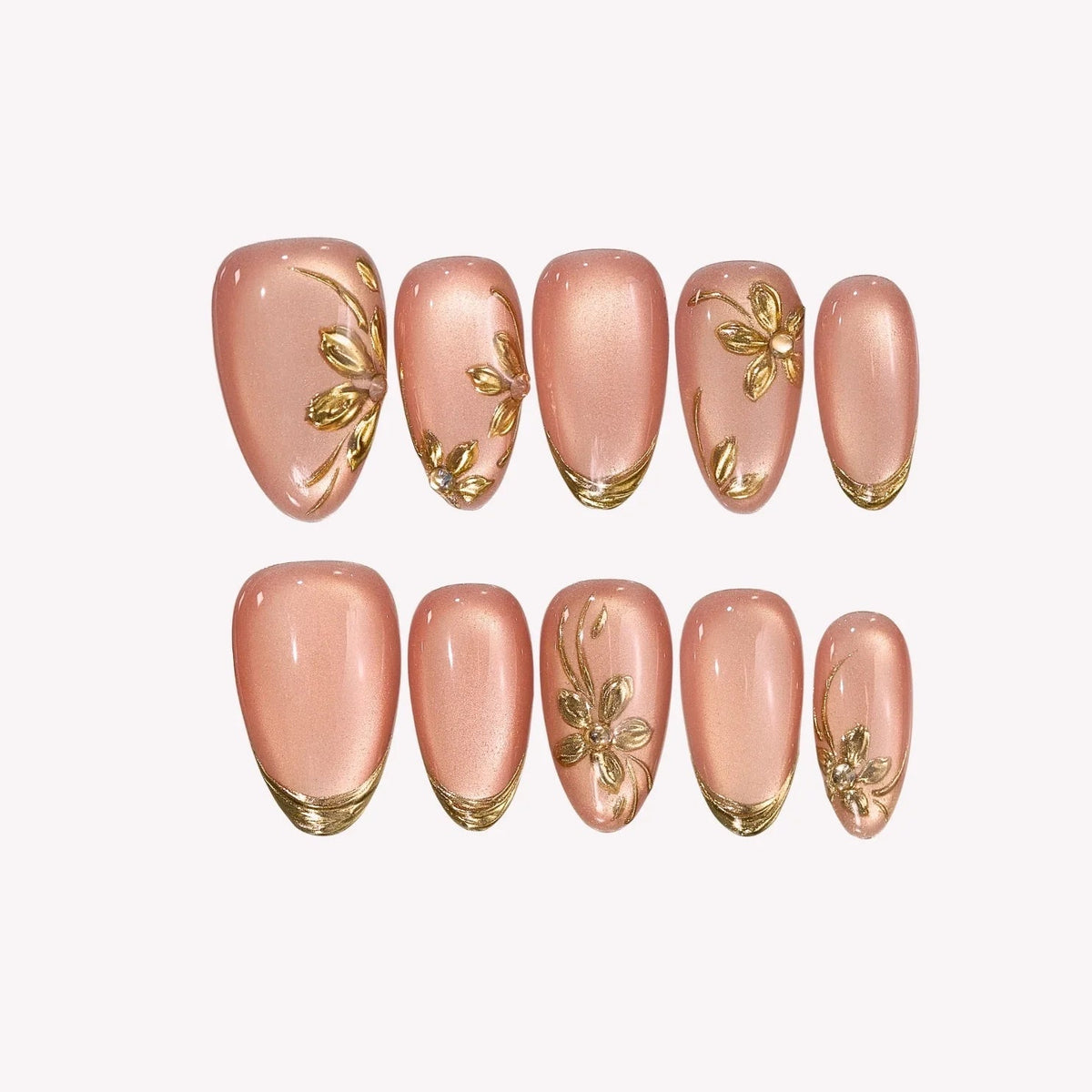 Trendy Y2K Back To School Press On Nails Collection - Medium Almond