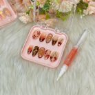 Cherry Flame – Red Floral &amp; Gold Accent