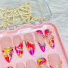 Molten Bloom – Marble Swirls &amp; Gold Accents