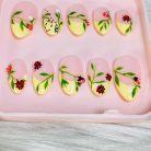 Ladybug Garden Leaves &amp; 3D Lady Beetles