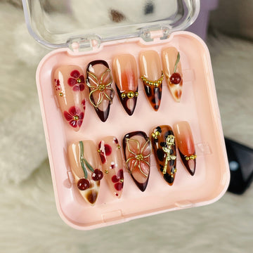 Vintage Bloom Florals Cherry Accents