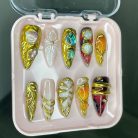 Galaxy Crystal Dimensional Gems Molten Gold Design