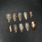 Mocha Glaze  Rose Gold Details and Iridescent Glow