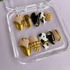 Golden Cow Luxe Metallic &amp; Animal Print Accents