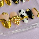 Golden Cow Luxe Metallic &amp; Animal Print Accents