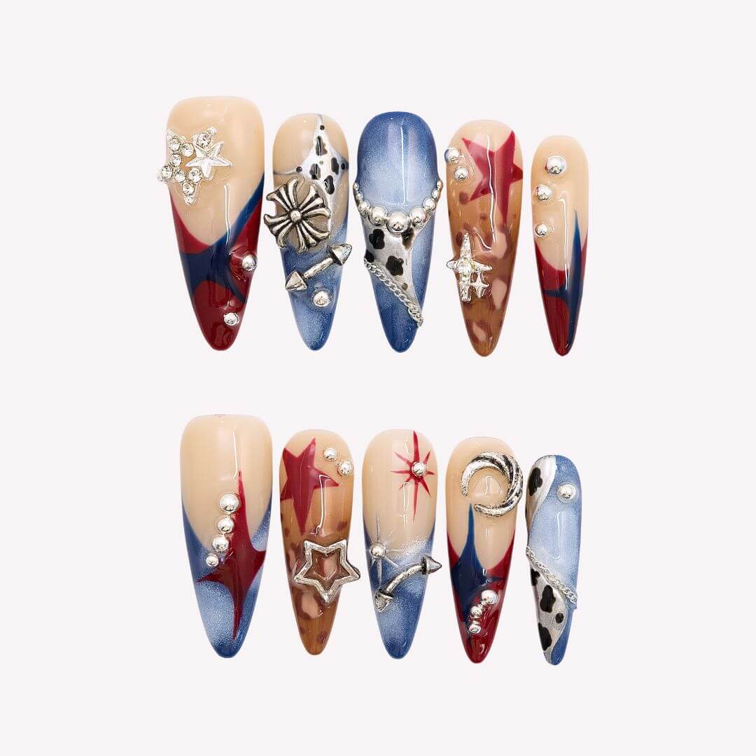 Nail the Festival Collection - Bold 3D Y2K Press On Nails