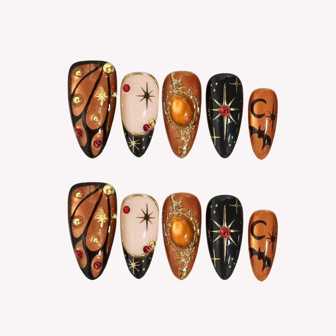 Luxury 3D Halloween Press On Nails - Boo-tique Collection
