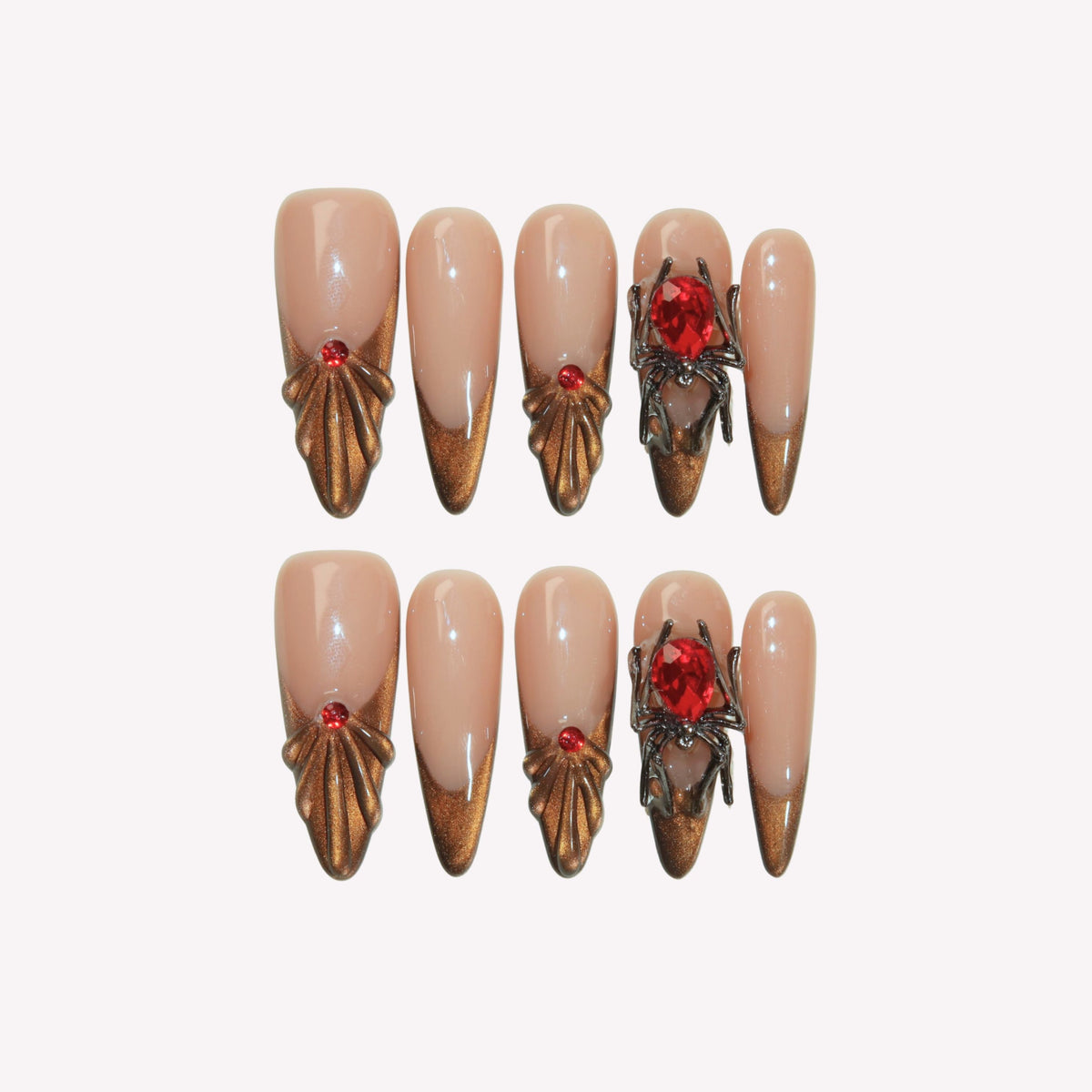Luxury 3D Halloween Press On Nails - Boo-tique Collection