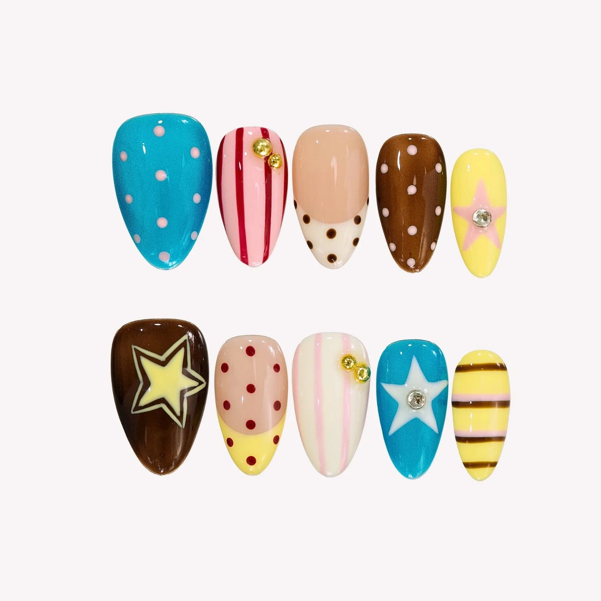 Nail the Festival Collection - Bold 3D Y2K Press On Nails