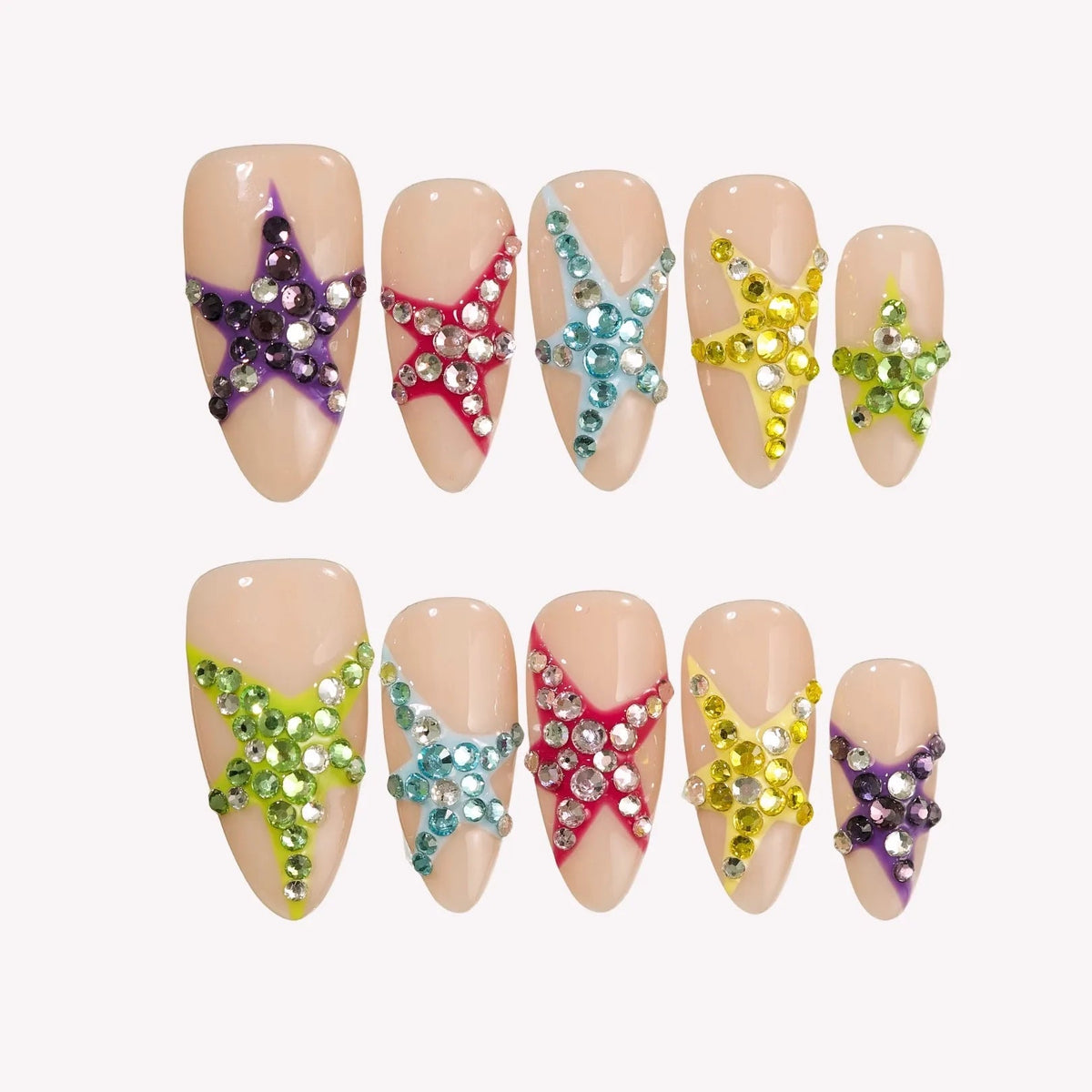 Nail the Festival Collection - Bold 3D Y2K Press On Nails