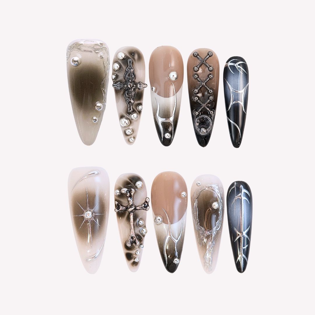 Luxury 3D Halloween Press On Nails - Boo-tique Collection