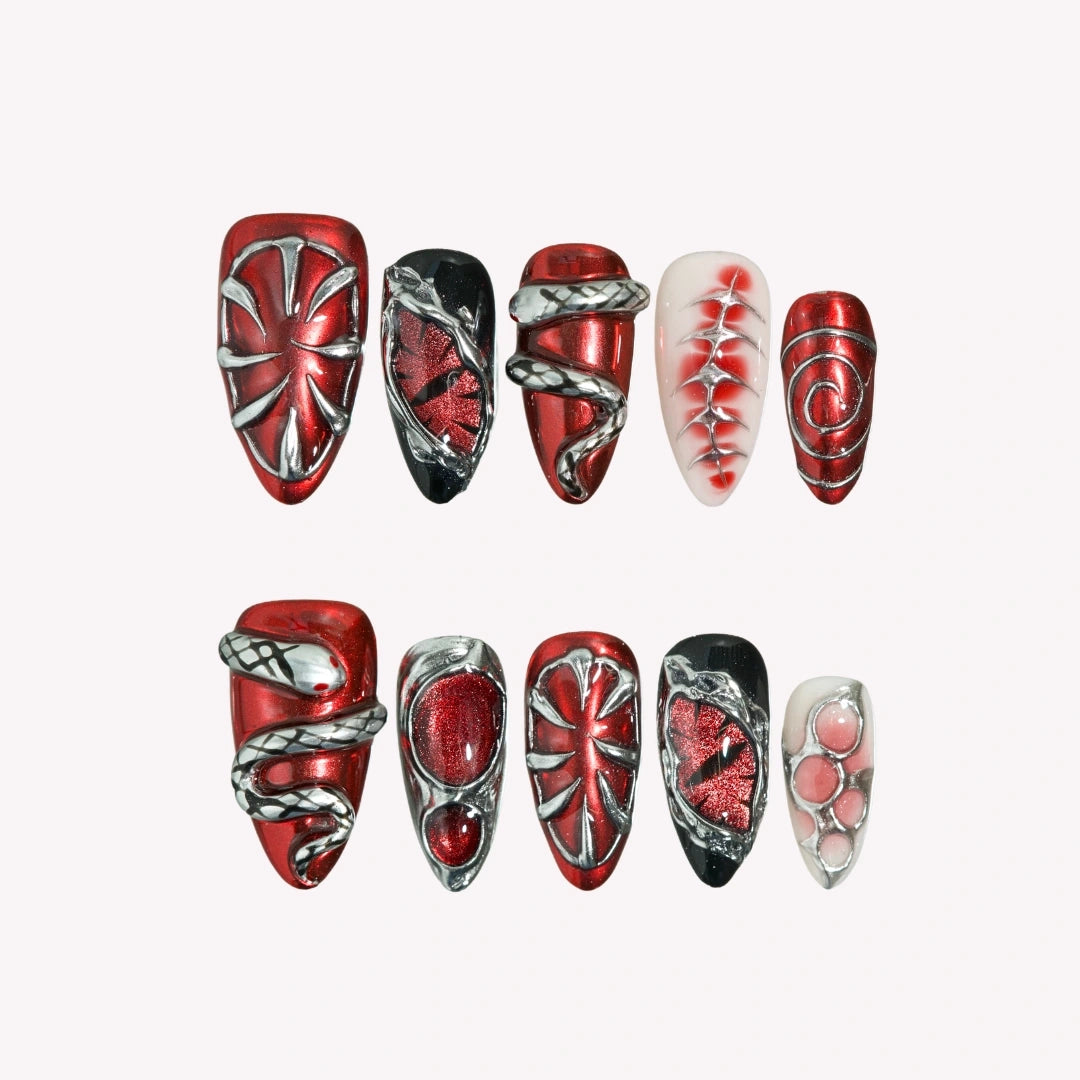 Luxury 3D Halloween Press On Nails - Boo-tique Collection