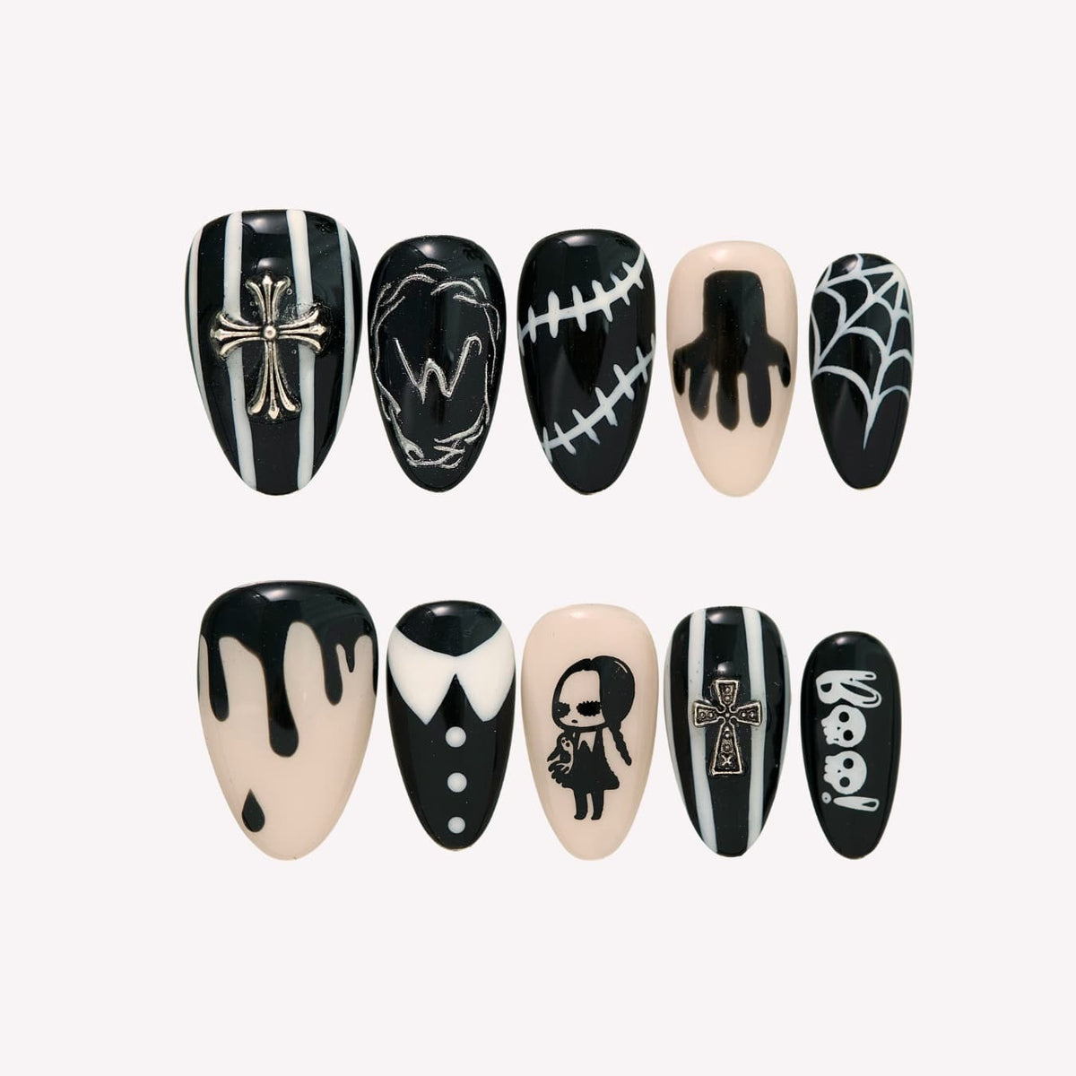 Luxury 3D Halloween Press On Nails - Boo-tique Collection