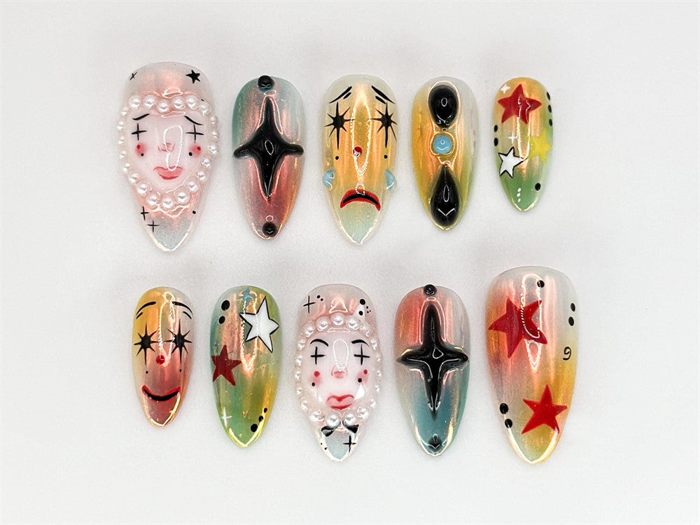 Artistic Clown Bold And Vibrant Carnival