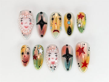 Artistic Clown Bold And Vibrant Carnival