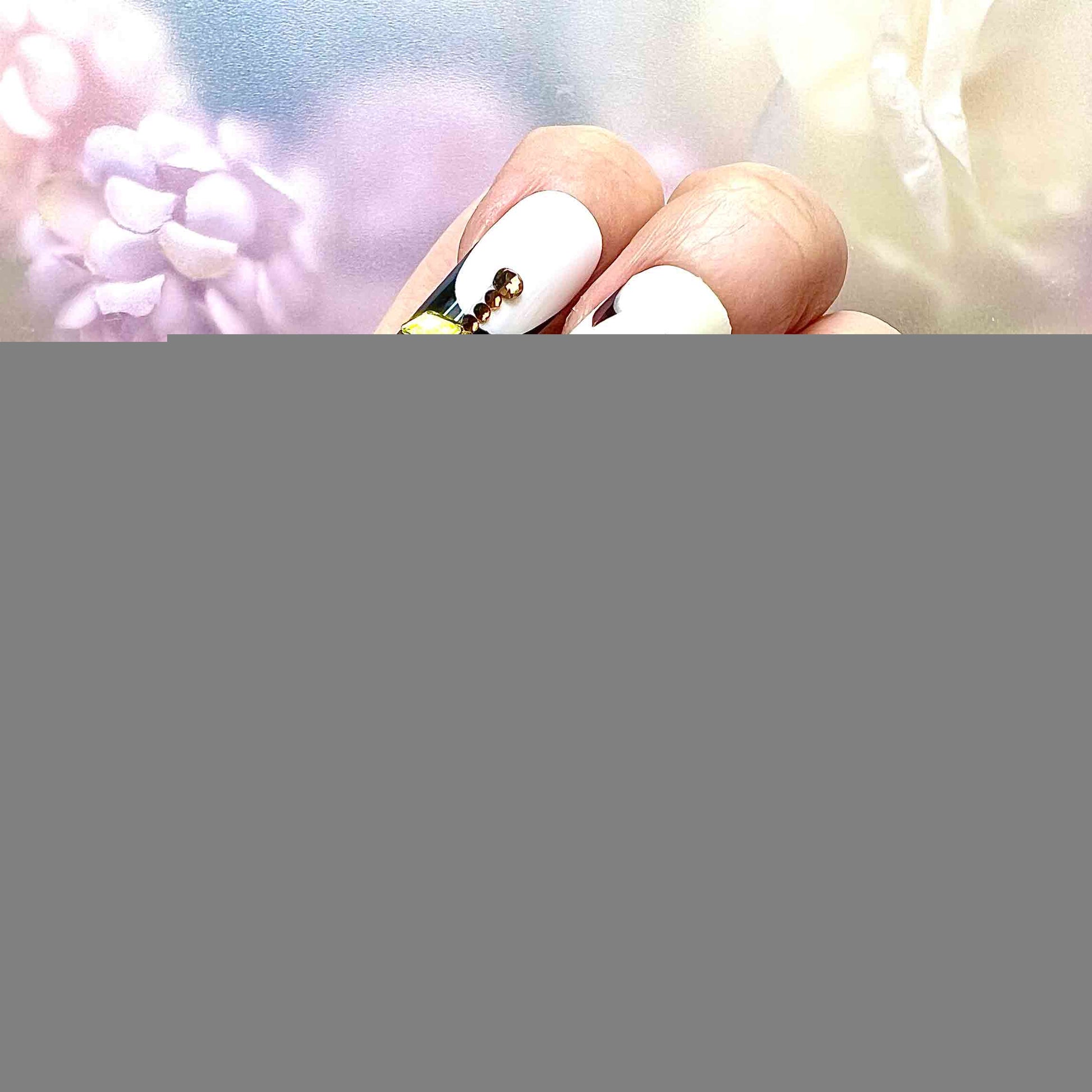 Minato Namikaze Nails – Glow-in-the-Dark Naruto Press-On Set, Neon Green Hokage &amp; Rasengan Design | Dragonnail