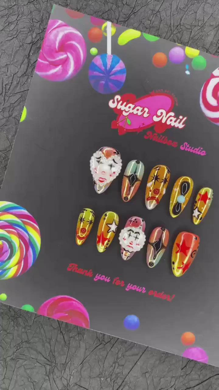 Artistic Clown Bold And Vibrant Carnival