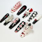 Spooky Carnival Black And Red Clown