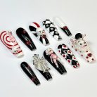 Spooky Carnival Black And Red Clown