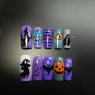 Spooky Demon Press On Nails 3d Nail Art Halloween Ghost Party Spooky Art Gothic Nail Set Horror Movie Nails Dragonnail