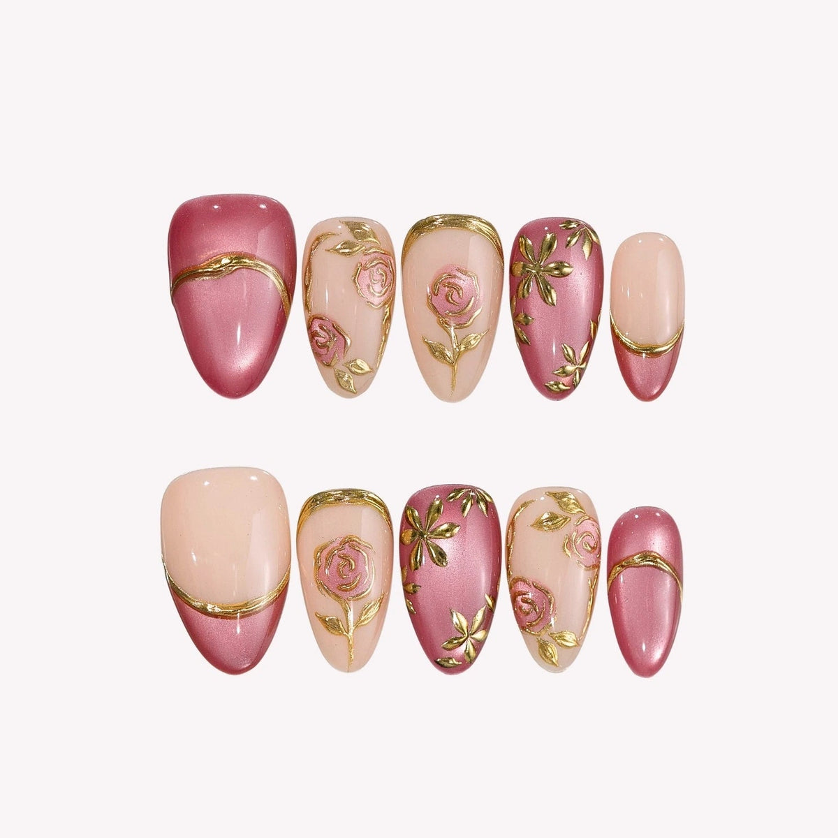 Fall Afterglow - Embrace autumn elegance with every tip 🍂