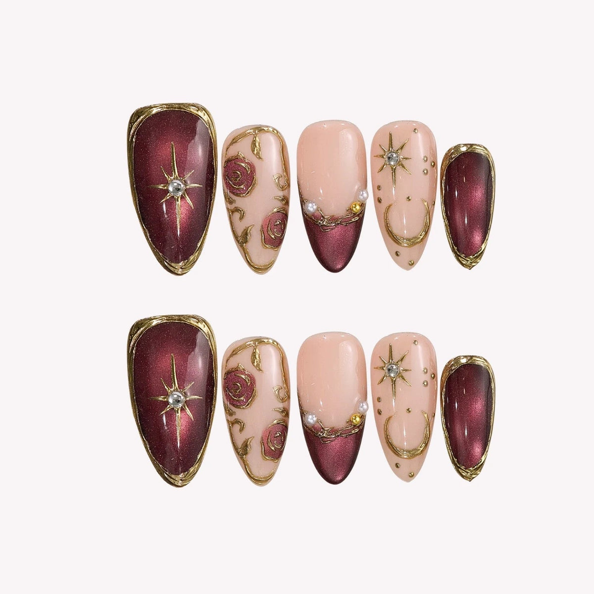 Fall Afterglow - Embrace autumn elegance with every tip 🍂