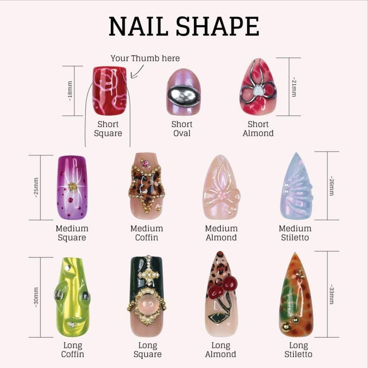 Sebastian Michaelis Nails – Black Butler Press-On Set, 3D Blue Rose &amp; Pentagram Gothic Anime Design | Dragonnail